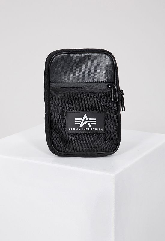 ALPHA INDUSTRIES Taška cez rameno Rubber Print Utility Bag - čierna (198911/03)