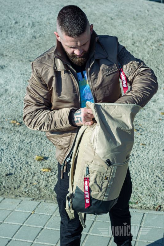 ALPHA INDUSTRIES Batoh Crew RT Bag - pieskový (126941/14)