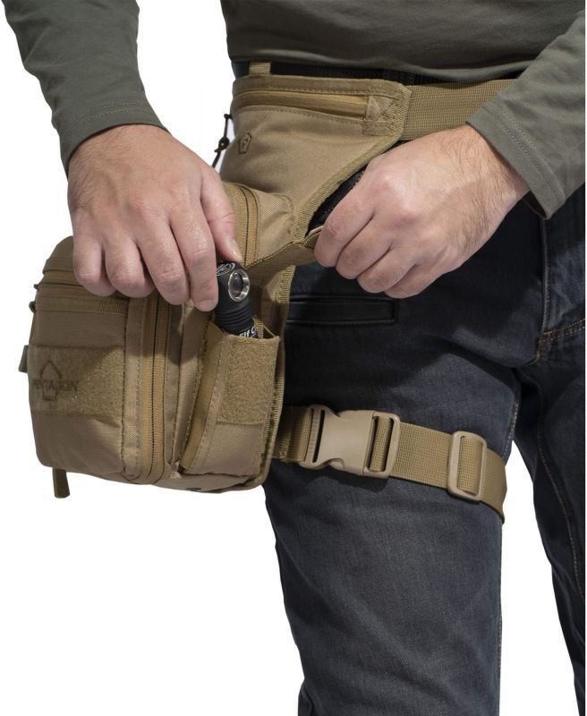 PENTAGON MAX-S 2.0 Taška na zbraň na pás - čierna (K16023)