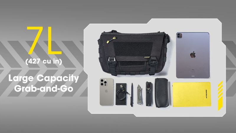 NITECORE Taktická taška SLB06 - black (NCx-SLB06)