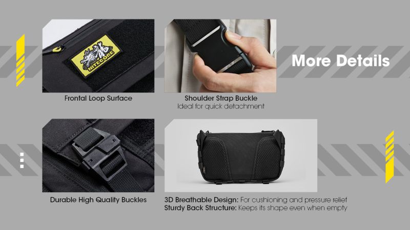 NITECORE Taktická taška SLB06 - black (NCx-SLB06)