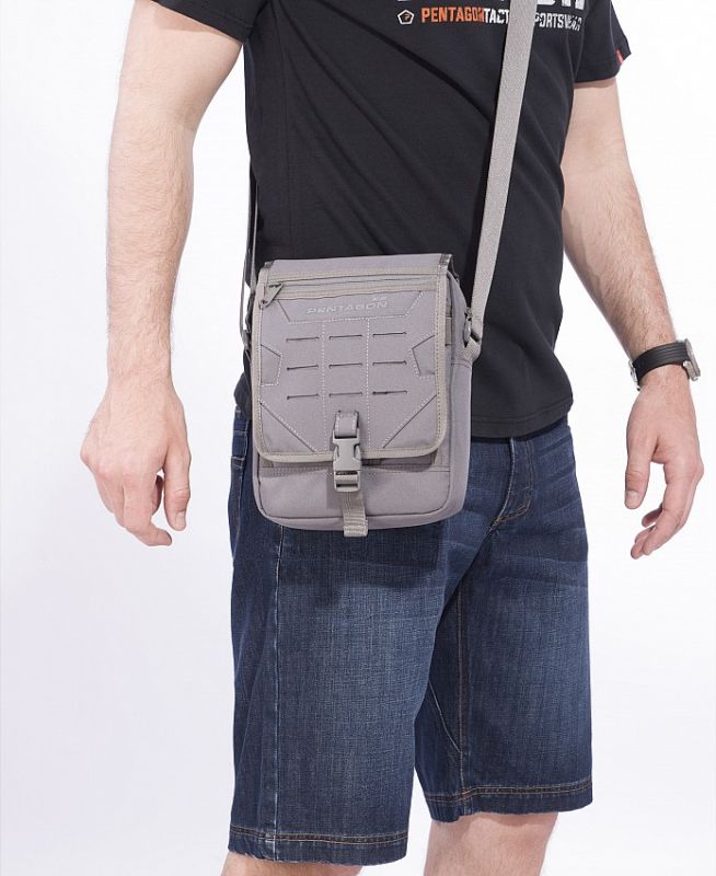 PENTAGON Taška cez rameno Messenger Bag - čierna (K16087-BLK)