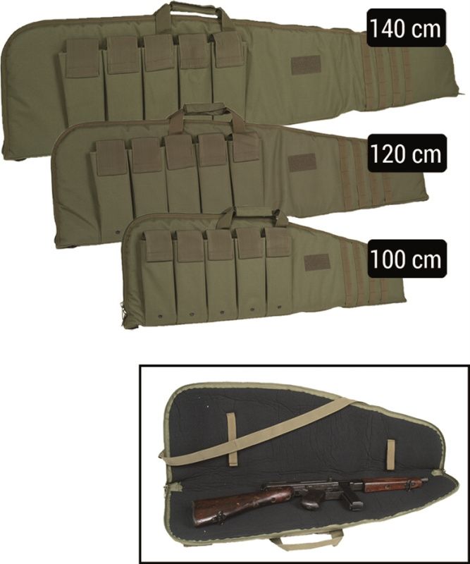 MILTEC Transportné puzdro na zbraň lomené, 100cm - olivové (16191001-902)