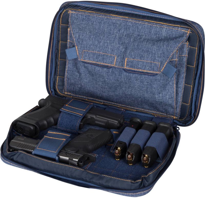 HELIKON Dvojité transportné púzdro na pištoľ nylon - čierno/šedé (MO-DPW-NL-M1)