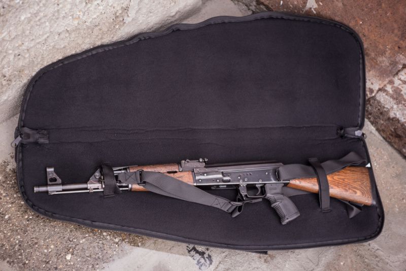 MILTEC Transportné puzdro na zbraň lomené, 120cm - čierne (16191002-903)