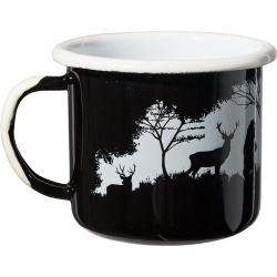 HELIKON Hrnček Wild Camp - čierny/biely (TK-WCE-CS-0120A)
