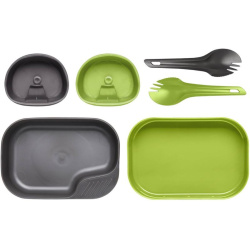 WILDO Kempingový stravovací set DUO Light - lime / dark grey A (SE-CDL-PP-6719A)