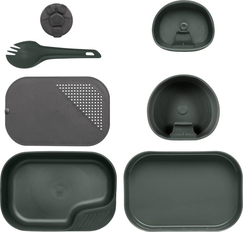 WILDO Kempingový stravovací set 7-dielny - black / dark grey A (SE-CAB-PP-0119A)