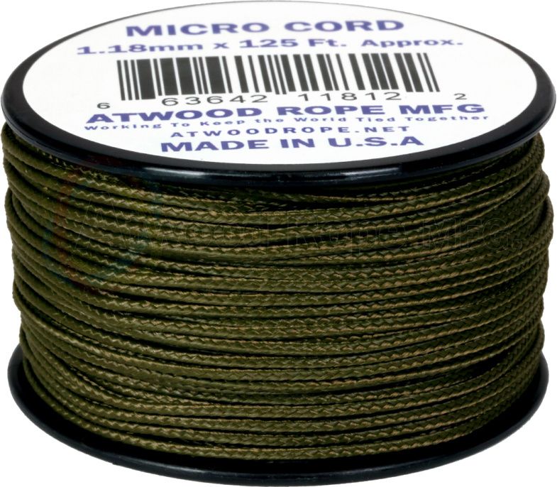 Micro Cord Olive 1.18mm x 125ft (RG1280)