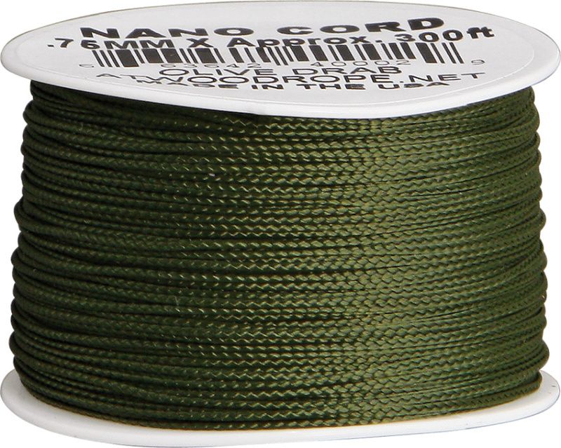 US paracord šnúra Nano 0.75mm x 90m - olivová (RG1038)