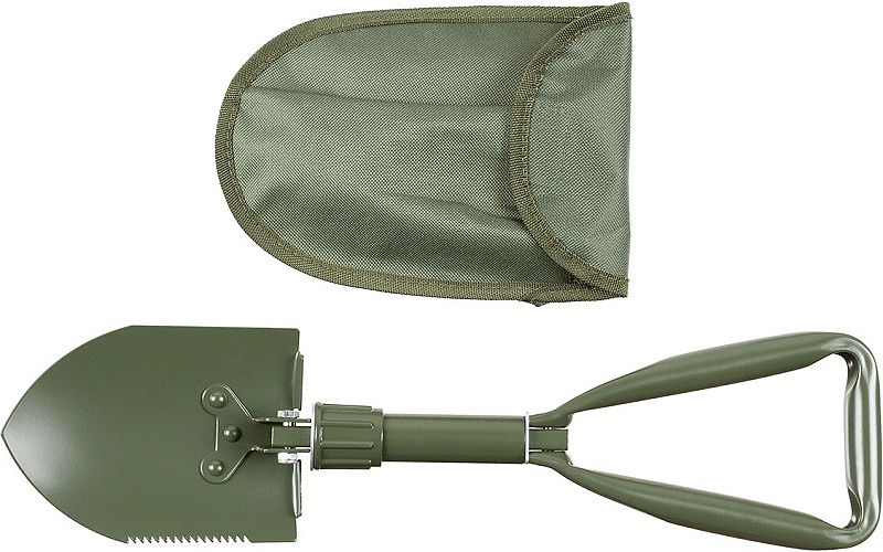 MFH Skladacia lopatka Mini Folding, 3 dielna - zelená (27034)