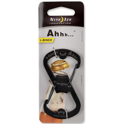 NITE IZE Karabína S-biner Ahhh Bottle Opener - čierna (SBO-03-01)