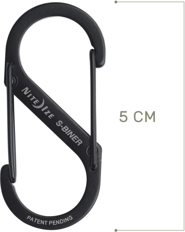 NITE IZE Karabína S-Biner #2 Dual - black - (SB2-03-01)