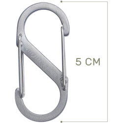 NITE IZE Karabína S-Biner #2 Dual - stainless (SB2-03-11)