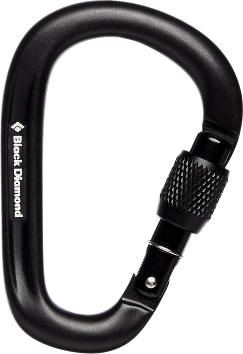 BLACK DIAMOND Karabína PEARLOCK SCREWGATE - black (BD381134-0002)