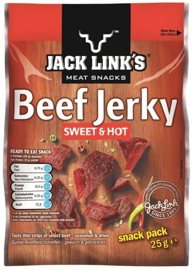 JACK LINKS Sušené mäso Sweet & Hot Jerky 25g