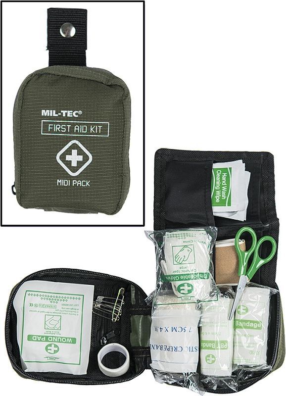 MILTEC Lekárnička First Aid Midi - olivová (16025900)