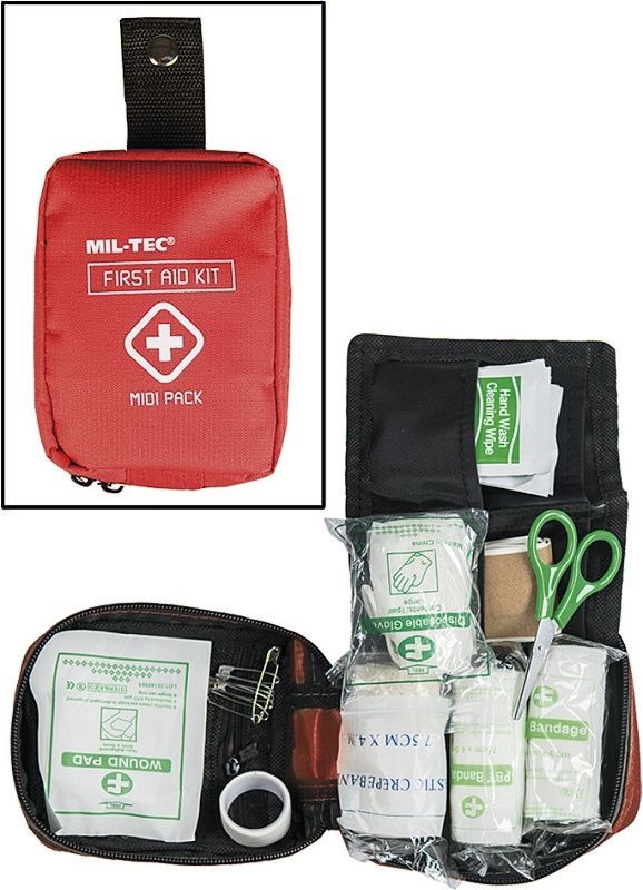 MILTEC Lekárnička First Aid Midi - červená (16025910)