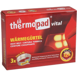 THERMOPAD Jednorázový chemický ohrievací ľadvinový pás S-XL (TP78703)