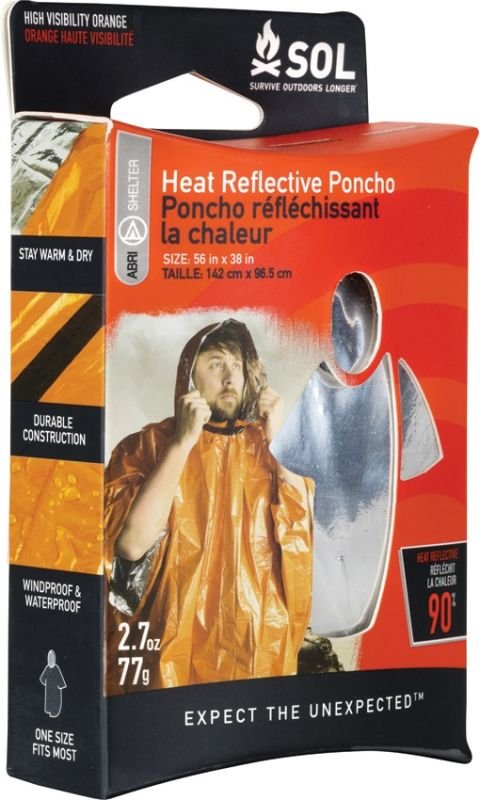 ADVENTURE MEDICAL Núdzové pončo Heat Reflective - oranžové (AD6001)