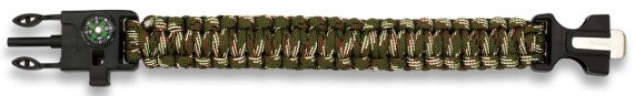 Paracord náramok Cobra BARBARIC survival - camo