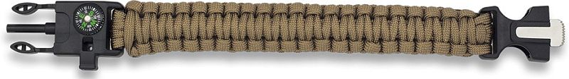 Paracord náramok Cobra BARBARIC survival - coyote