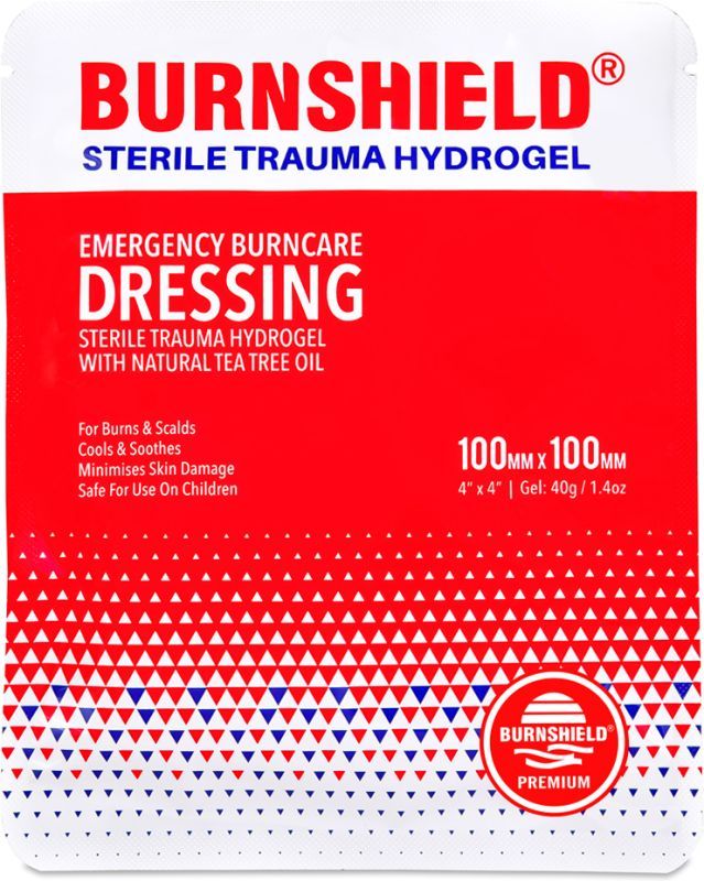 BURNSHIELD Textilné gélové krytie na popáleniny 10x10cm / 40g gél