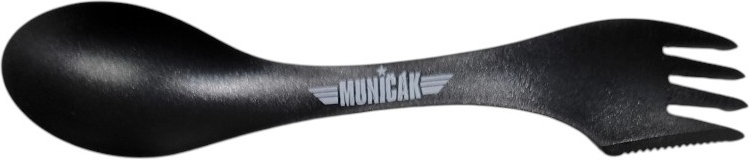MUNIČÁK Plastový príbor - black