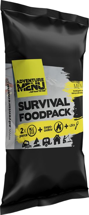 ADVENTURE MENU Survival Food Pack MENU 1 (Hovädzí guláš so zemiakmi + Kuracie po záhradnícky s fazuľami)