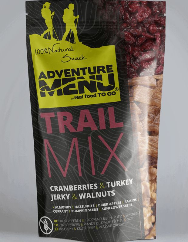 ADVENTURE MENU Trail Mix (brusnice, morčacie jerky, vlašské orechy) 100g