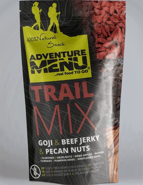 ADVENTURE MENU Trail Mix (hovädzie jerky, goji, pekanové orechy) 100g