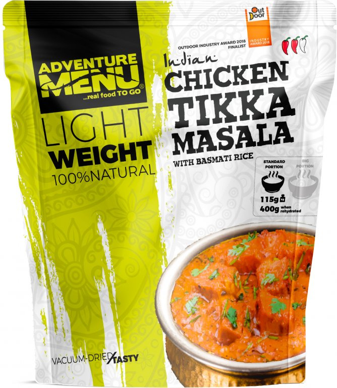 ADVENTURE MENU Light Kurča Tikka Masala s ryžou basmati 173g/600g
