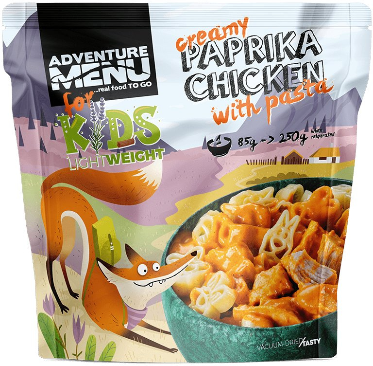 ADVENTURE MENU Light For Kids Kurča na paprike s cestovinami 85g/250g