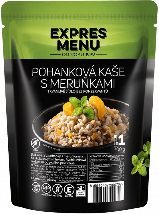 EXPRES MENU Pohánková kaša s marhuľami 300g