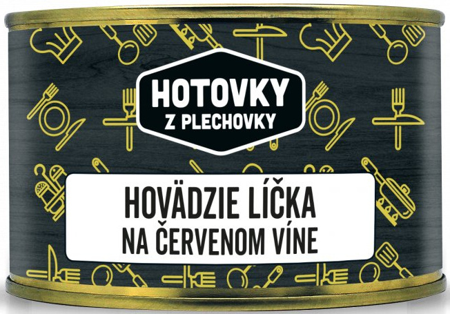 HOTOVKY Z PLECHOVKY Hovädzie líčka na červenom víne 1 porcia 400g