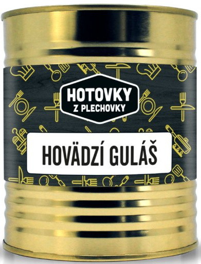 HOTOVKY Z PLECHOVKY Hovädzí guláš 2 porcie 800g