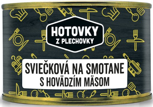 HOTOVKY Z PLECHOVKY Sviečková na smotane s hovädzím mäsom 1 porcia 800g