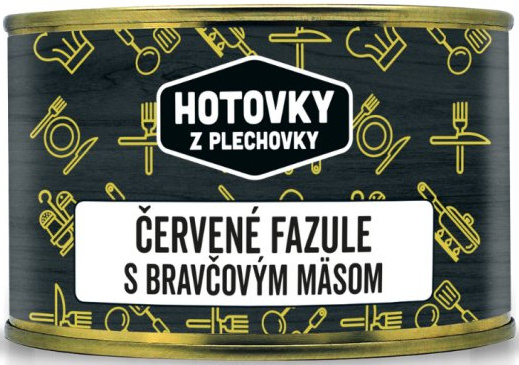 HOTOVKY Z PLECHOVKY Červené fazule s bravčovým mäsom 1 porcia 400g