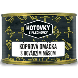 HOTOVKY Z PLECHOVKY Kôprová omáčka s hovädzím mäsom 400g