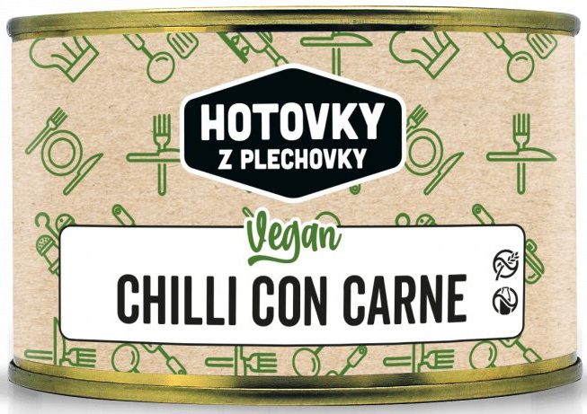 HOTOVKY Z PLECHOVKY Vegan chilli con carne 400g