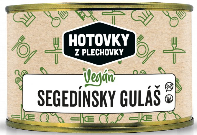 HOTOVKY Z PLECHOVKY Vegan segedínsky guláš 400g