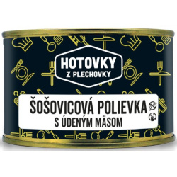 HOTOVKY Z PLECHOVKY Šošovicová polievka s údeným mäsom 400ml