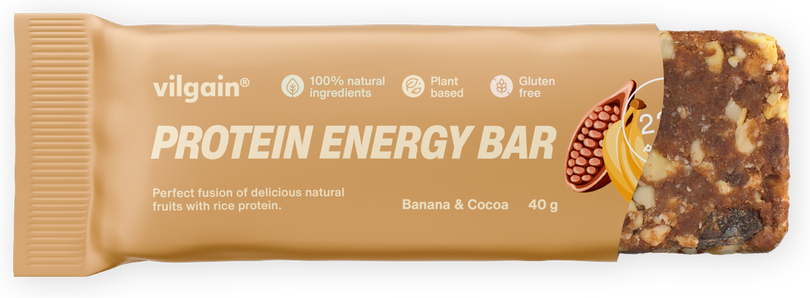 VILGAIN Tyčinka Protein Energy Bar banán / kakao 40g