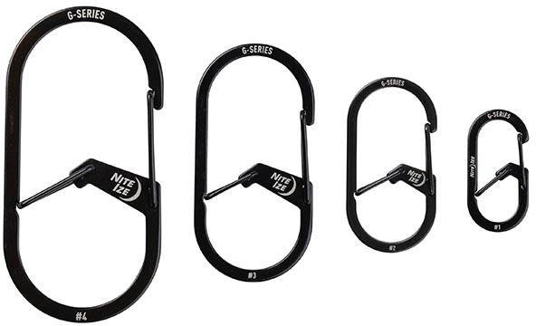 NITE IZE Karabína G-Series #3 Dual Chamber - black (GS3-01-R6)