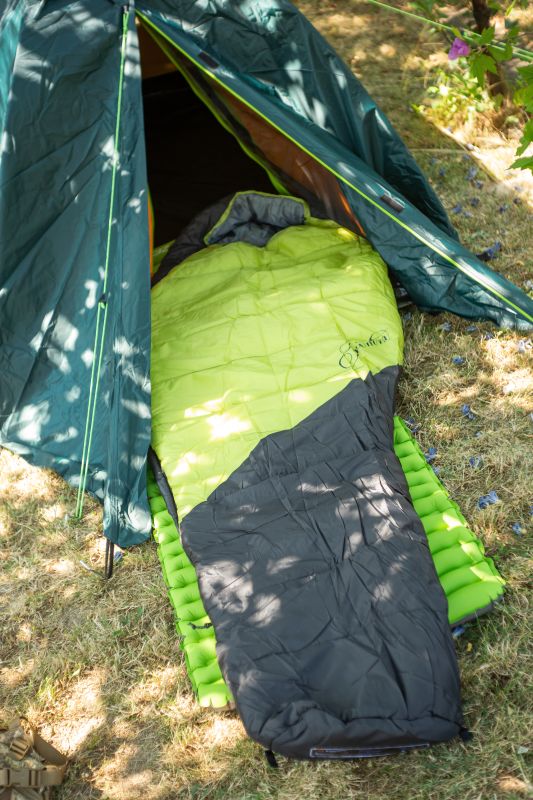 TRIMM Spací vak BALANCE 195 - kiwi green / dark grey
