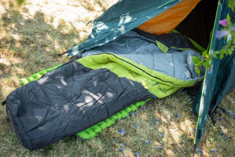 TRIMM Spací vak BALANCE 195 - kiwi green / dark grey