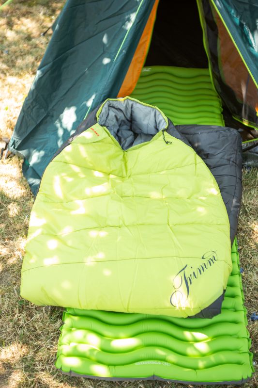 TRIMM Spací vak BALANCE 195 - kiwi green / dark grey