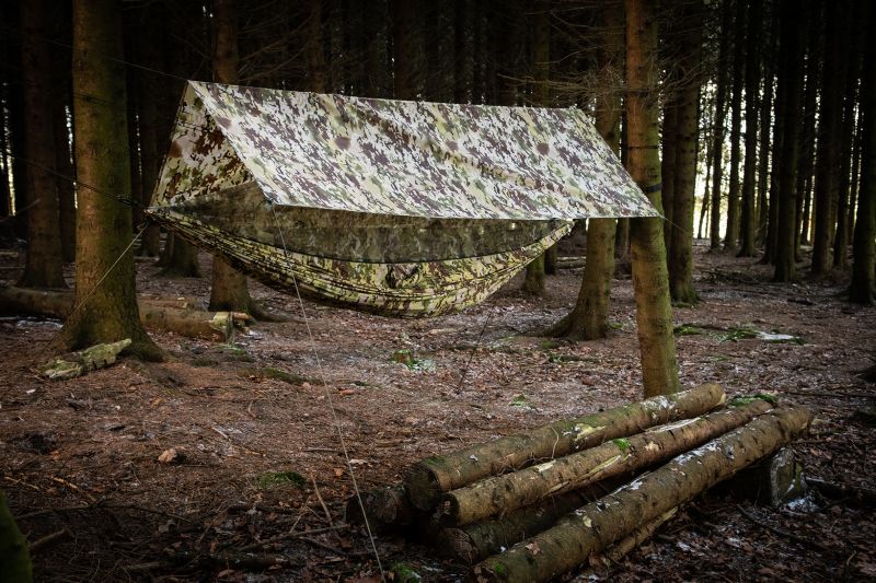 SNUGPAK Závesná posteľ s moskytiérou -  terrain camo