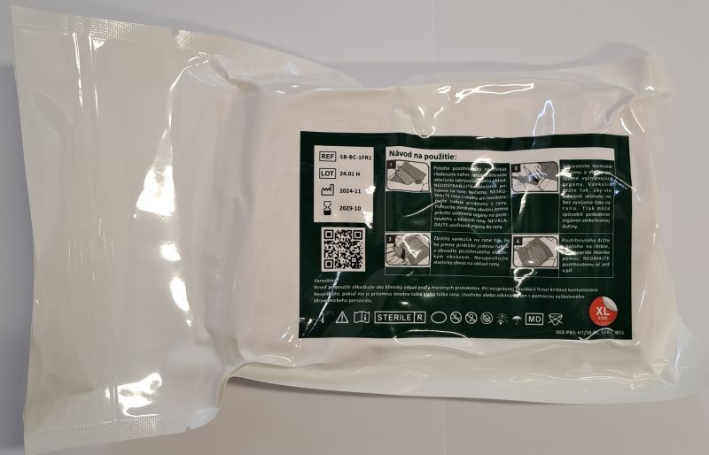 INVAZ Sterilný kompresný obväz 10cm x 200cm