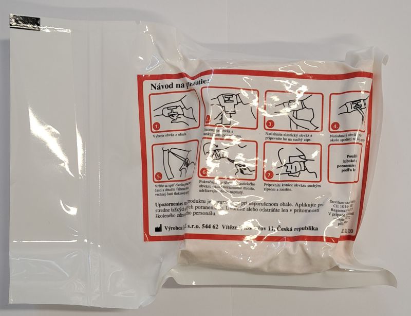 INVAZ Hotový obväz typu A s vankúšikom 10cm x 20cm x 3,5m